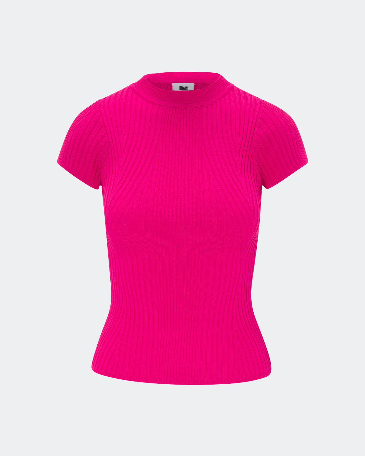 Elemental Dahlia Pink Knit Cap Sleeve Tee