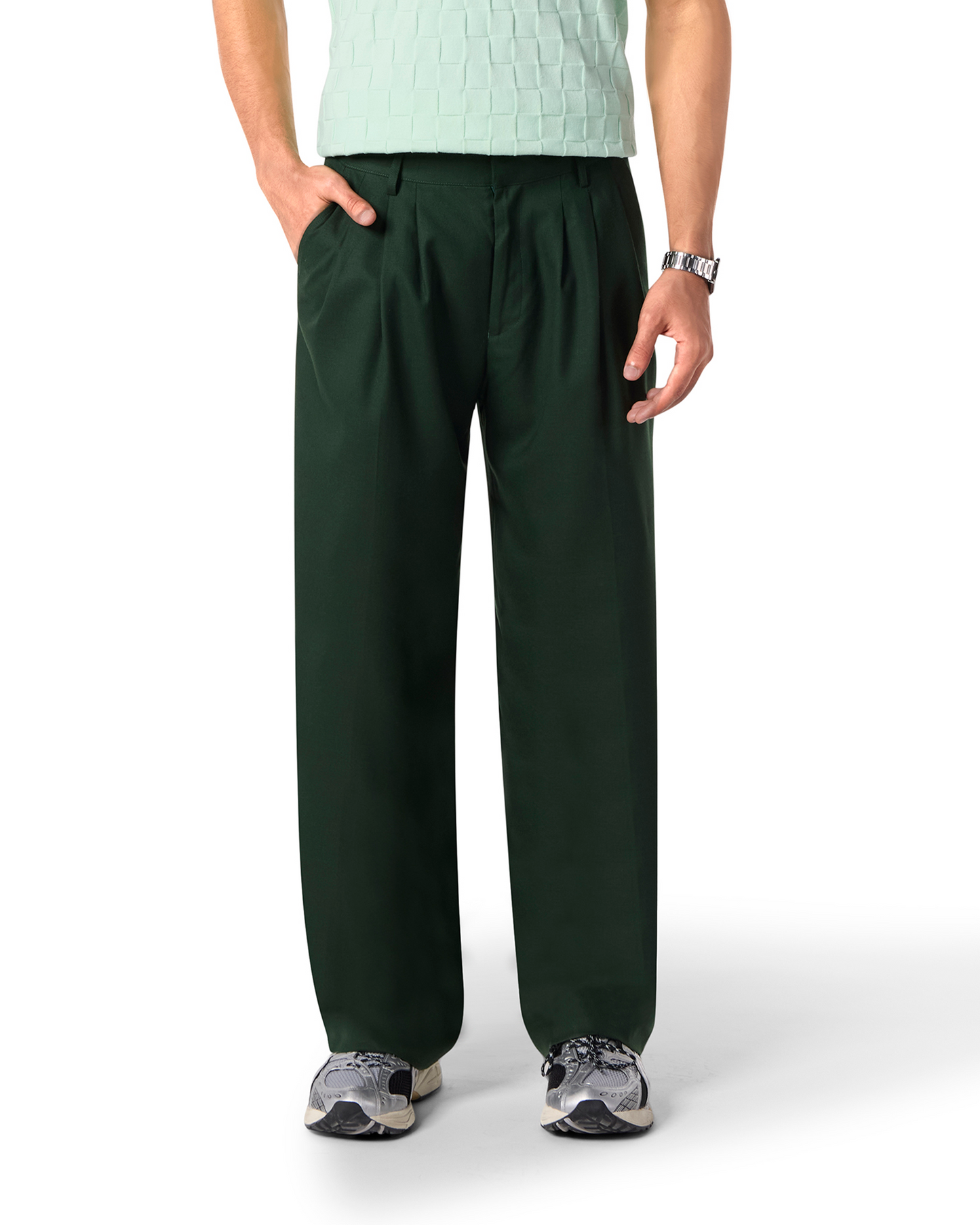 College Slacks British Racing Green