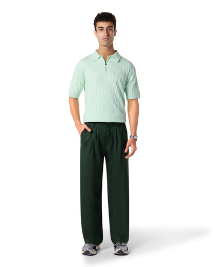 College Slacks British Racing Green