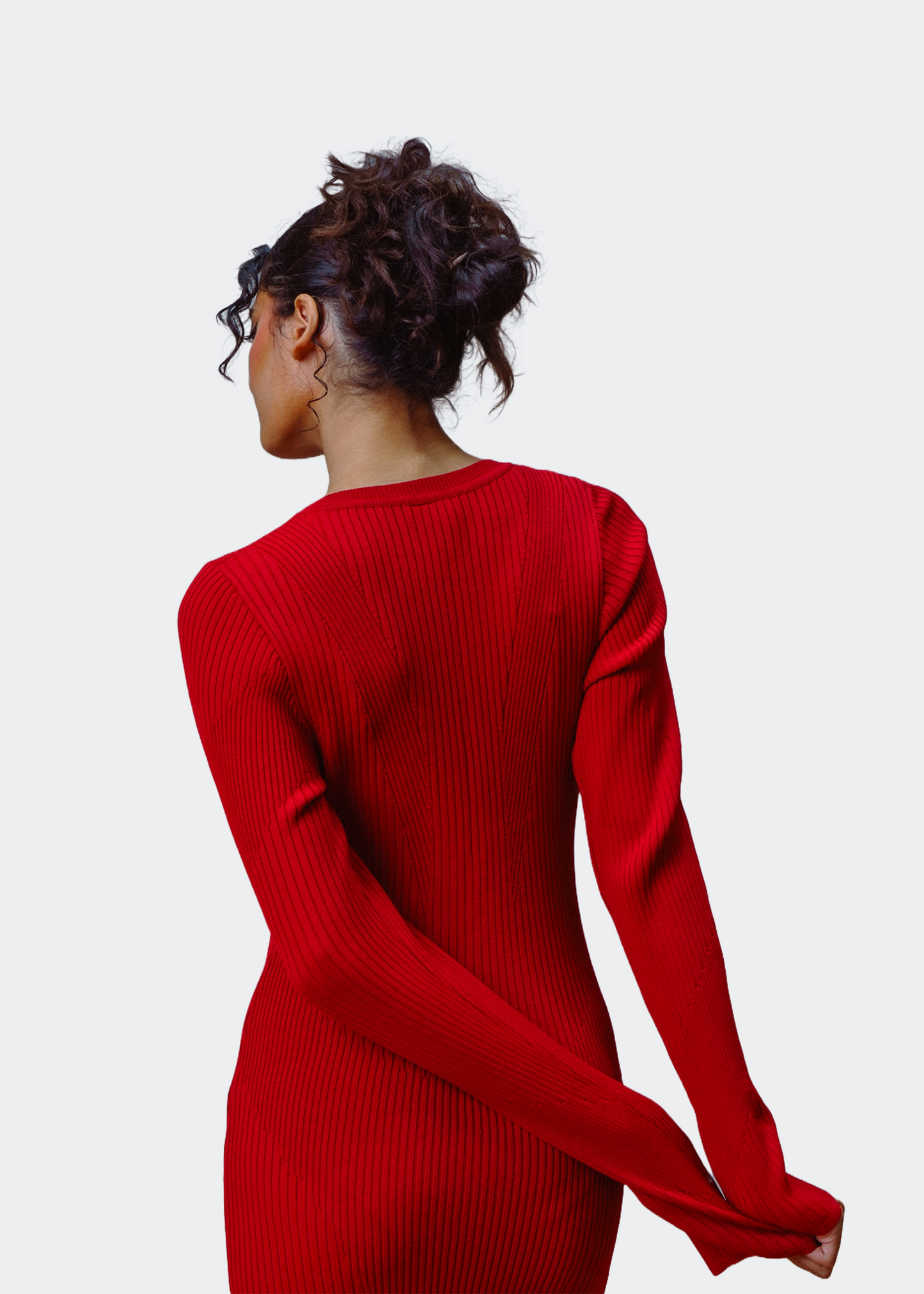 Elemental Scarlett Red Midi Dress